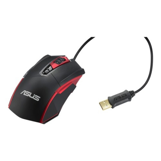 Мишка Asus GT200 Optical Mouse, 4000 dpi, USB, Black