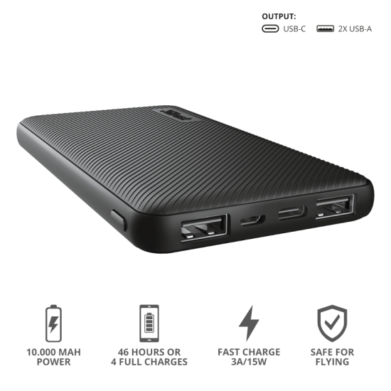 Външна батерия | TRUST Primo Fast Ultra-thin Powerbank 10000 mAh Външна батерия | TRUST Primo Fast Ultra-thin Powerbank 10000 mAh