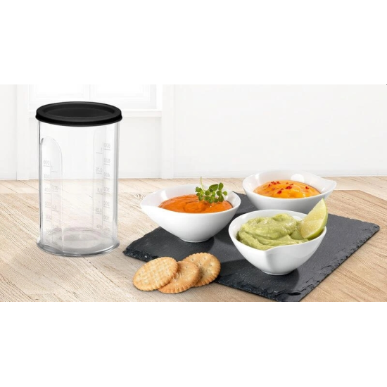 Пасатор | Bosch MS8CM6160 | Blender | ErgoMixx | 1000 W | 12 speed settings plus turbo function | Chopper and blender included | Stainless steel whisk | mixing jug with scale and lid | Stainless steel