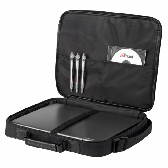Чанта | TRUST Atlanta Carry Bag for 16" laptops - black Чанта | TRUST Atlanta Carry Bag for 16" laptops - black