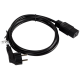 Кабел | Lanberg CEE 7/7 -> IEC 320 C19 power cord 16A 1.8m VDE | black Кабел | Lanberg CEE 7/7 -> IEC 320 C19 power cord 16A 1.8m VDE | black