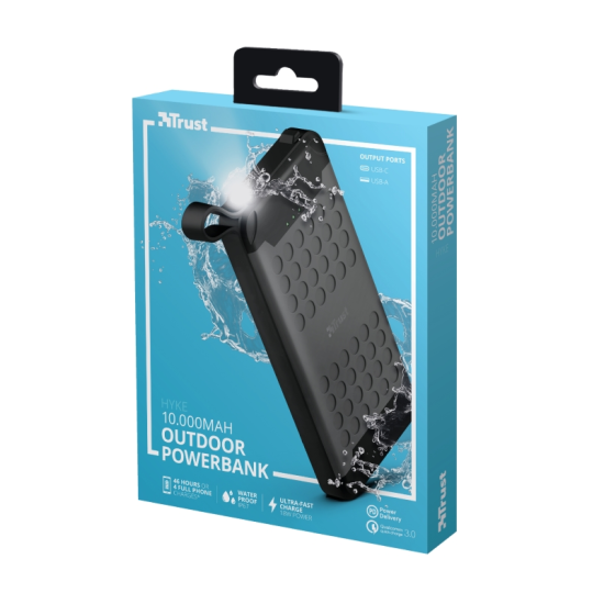 Външна батерия | TRUST Hyke Outdoor Powerbank 10000 mAh Външна батерия | TRUST Hyke Outdoor Powerbank 10000 mAh