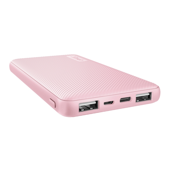 Външна батерия | TRUST Primo Fast Ultra-thin Powerbank 10000 mAh Pink Външна батерия | TRUST Primo Fast Ultra-thin Powerbank 10000 mAh Pink