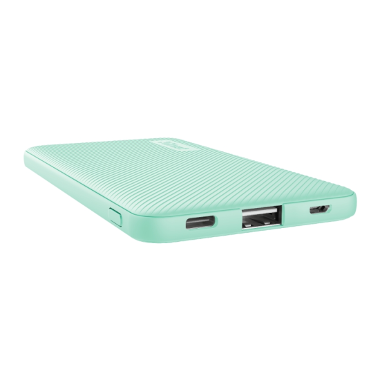 Външна батерия | TRUST Primo Fast Ultra-thin Powerbank 5000 mAh Mint Външна батерия | TRUST Primo Fast Ultra-thin Powerbank 5000 mAh Mint