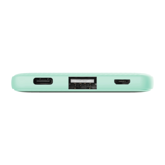 Външна батерия | TRUST Primo Fast Ultra-thin Powerbank 5000 mAh Mint Външна батерия | TRUST Primo Fast Ultra-thin Powerbank 5000 mAh Mint