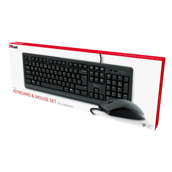 Комплект | TRUST Primo Keyboard & Mouse BG Layout Комплект | TRUST Primo Keyboard & Mouse BG Layout