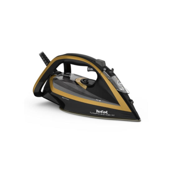 Ютия | Tefal FV5691E1 | Turbo Pro 3000W | black&gold | 0-50g/min | shot 270g/min | Durilium AirGlide Autoclean soleplate | calc collector | automatic steam | AD | AO | water tank 300 ml Ютия | Tefal FV5691E1 | Turbo Pro 3000W | black&gold | 0-50g/min | shot 270g/min | Durilium AirGlide Autoclean soleplate | calc collector | automatic steam | AD | AO | water tank 300 ml