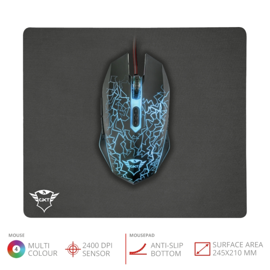 Мишка | TRUST GXT 783 Gaming Mouse & Mouse Pad Мишка | TRUST GXT 783 Gaming Mouse & Mouse Pad