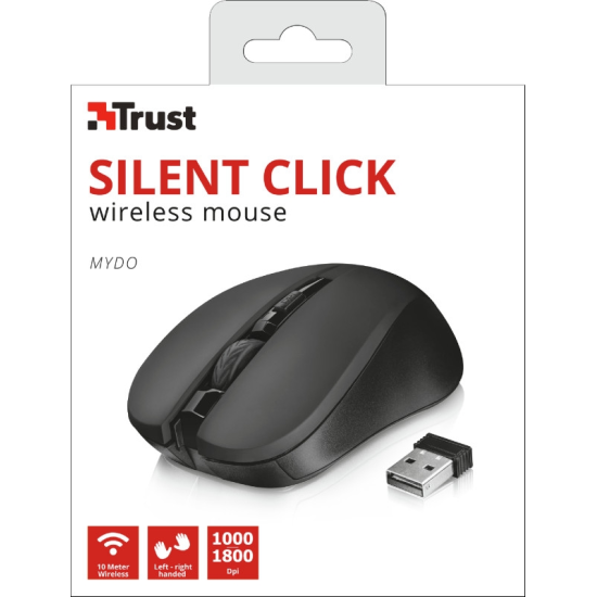 Мишка | TRUST Mydo Silent Wireless Mouse BLK Мишка | TRUST Mydo Silent Wireless Mouse BLK