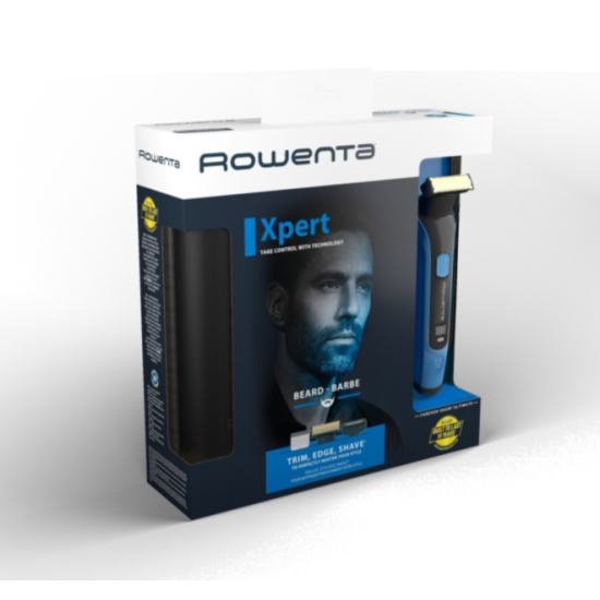 Тример | Rowenta TN6200F4 | Hybrid Forever Sharp Blue Expert | beard | cordless | waterproof 3-in-1 | self-sharpening blades | 100% stainless steel | minimum cutting length 0.4mm | precision setting 1mm | beard blade size 32mm | 120min autonomy | ch Тример | Rowenta TN6200F4 | Hybrid Forever Sharp Blue Expert | beard | cordless | waterproof 3-in-1 | self-sharpening blades | 100% stainless steel | minimum cutting length 0.4mm | precision setting 1mm | beard blade size 32mm | 120min autonomy | ch