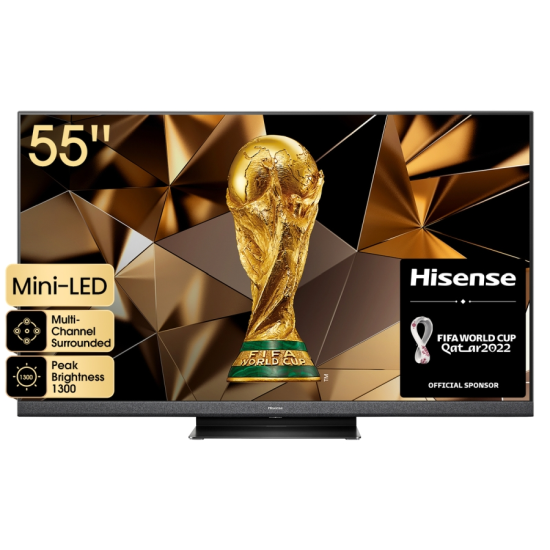 Телевизор | Hisense 55" U8HQ | 4K Ultra HD 3840x2160 | ULED | FALD | Quantum Dot | 120Hz | IPS | HDR 10+ | HLG | Dolby Vision IQ | Dolby Atmos | Smart TV | WiFi 5GHz | WiFi Direct | BT | Anyview Cast | 4xHDMI | 2xUSB | LAN | CI+ | DVB-T2/C/S Телевизор | Hisense 55" U8HQ | 4K Ultra HD 3840x2160 | ULED | FALD | Quantum Dot | 120Hz | IPS | HDR 10+ | HLG | Dolby Vision IQ | Dolby Atmos | Smart TV | WiFi 5GHz | WiFi Direct | BT | Anyview Cast | 4xHDMI | 2xUSB | LAN | CI+ | DVB-T2/C/S