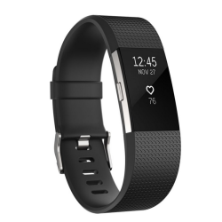 Фитнес гривна | Fitbit Charge 2 Black Silver | Large