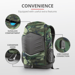 Раница | TRUST GXT 1255 Outlaw 15.6" Gaming Backpack - camo