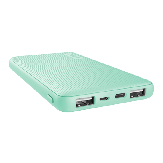 Външна батерия | TRUST Primo Fast Ultra-thin Powerbank 10000 mAh Mint Външна батерия | TRUST Primo Fast Ultra-thin Powerbank 10000 mAh Mint