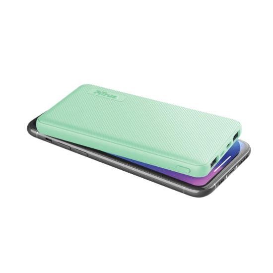 Външна батерия | TRUST Primo Fast Ultra-thin Powerbank 10000 mAh Mint Външна батерия | TRUST Primo Fast Ultra-thin Powerbank 10000 mAh Mint