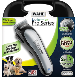 Машинка за подстригване на домашен любимец | Wahl 09766-016 | Pro Series | Cord-/ cordless Animal Clipper Rech. clipper with taper lever | 4 color combs | accessories and storage case