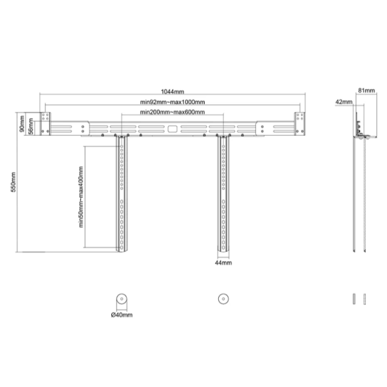 Стойка | Neomounts by Newstar Soundbar VESA Mount Стойка | Neomounts by Newstar Soundbar VESA Mount