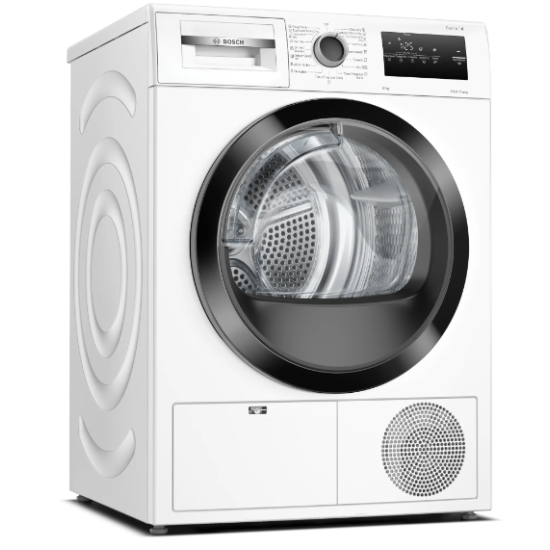 Сушилня | Bosch WTH85220BY | SER4 Tumble dryer with heat pump 8kg A++ 65dB EasyClean | black-black grey door | drain kit acc. WTZ1110 Сушилня | Bosch WTH85220BY | SER4 Tumble dryer with heat pump 8kg A++ 65dB EasyClean | black-black grey door | drain kit acc. WTZ1110