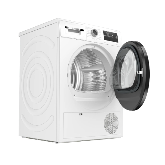 Сушилня | Bosch WTH85220BY | SER4 Tumble dryer with heat pump 8kg A++ 65dB EasyClean | black-black grey door | drain kit acc. WTZ1110 Сушилня | Bosch WTH85220BY | SER4 Tumble dryer with heat pump 8kg A++ 65dB EasyClean | black-black grey door | drain kit acc. WTZ1110