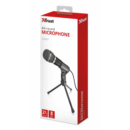 Микрофон | TRUST Starzz All-round Microphone for PC and laptop Микрофон | TRUST Starzz All-round Microphone for PC and laptop
