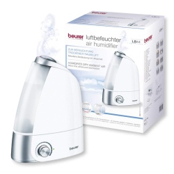 Овлажнител на въздух | Beurer LB 44 air humidifier with ultrasound humidification technology; 220 ml/hour; Tank size 2,8 l; 20 watts; max. 25m2; LED display; 15 aroma pads
