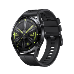 Часовник | Huawei Watch GT 3 46mm | Active Jupiter-B19S | 1.43" | Amoled | 466x466 | PPI 326 | 4GB | Bluetooth 5.2 supports BLE/BR/EDR | 5ATM | NFC | GPS | Battery 455 maAh | Black Fluoroelastomer Strap