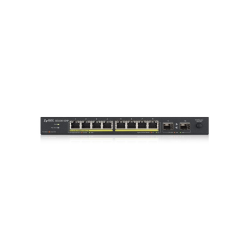 Комутатор | Zyxel GS1100-10HP v2 | unmanage PoE 8x Gigabit | 2x Fiber Uplink | 120 Watt PoE
