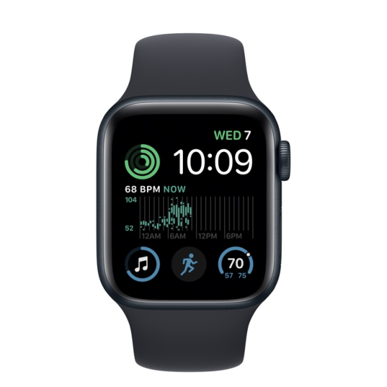 Часовник | Apple Watch SE2 GPS 40mm Midnight Aluminium Case with Midnight Sport Band - Regular Часовник | Apple Watch SE2 GPS 40mm Midnight Aluminium Case with Midnight Sport Band - Regular