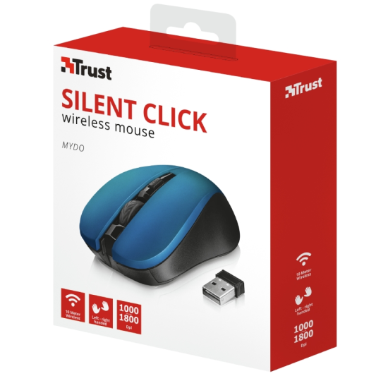 Мишка | TRUST Mydo Silent Wireless Mouse BLU Мишка | TRUST Mydo Silent Wireless Mouse BLU