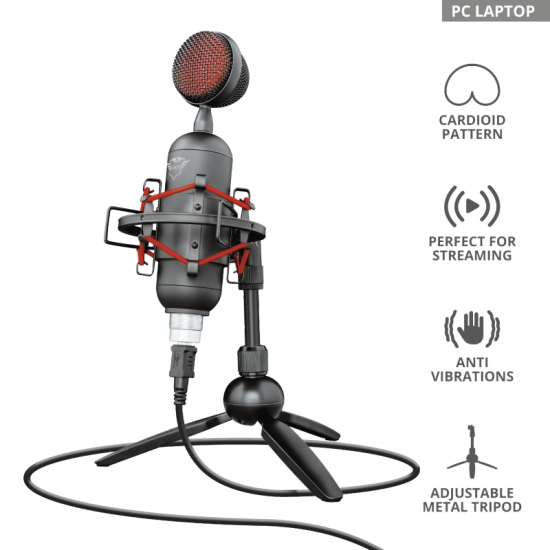 Микрофон | TRUST GXT 244 Buzz Streaming Microphone Микрофон | TRUST GXT 244 Buzz Streaming Microphone