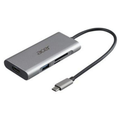 Докинг станция | Acer 7in1 Type C dongle: 1 x HDMI | 3 x USB3.2 | 1 x SD/TF | 1 x PD