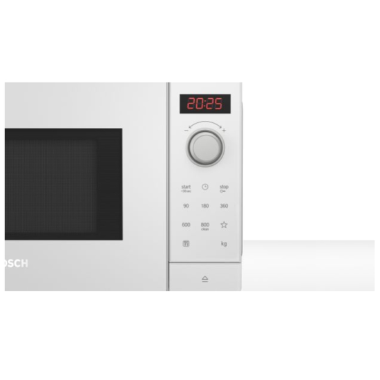 Микровълнова печка | Bosch FFL023MW0 | SER2 | Freestanding microwave | 800 W | 20 l | Number of power levels 5 | 27 cm glass rotating plate | AutoPilot 7 | White Микровълнова печка | Bosch FFL023MW0 | SER2 | Freestanding microwave | 800 W | 20 l | Number of power levels 5 | 27 cm glass rotating plate | AutoPilot 7 | White
