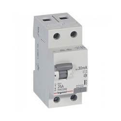 ДЕФЕКТНОТОКОВА ЗАЩИТА RX-3 2Р 25А 30mA 6kA LEGRAND