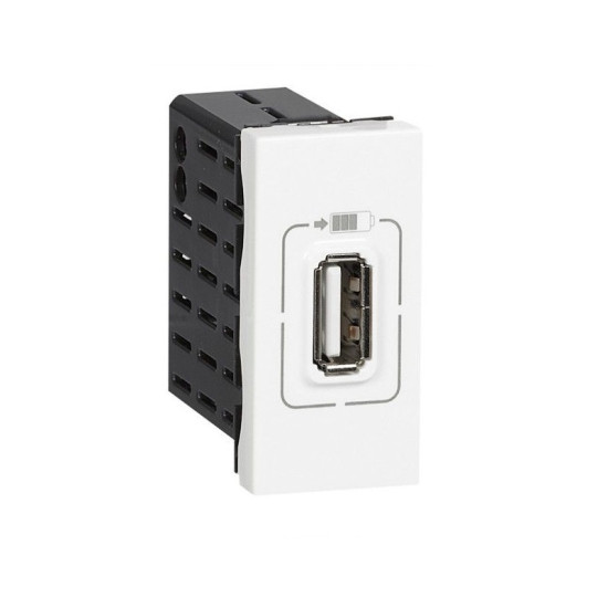 USB РОЗЕТКА 5V 750mA 1 МОД. MOSAIC LEGRAND - БЯЛ USB РОЗЕТКА 5V 750mA 1 МОД. MOSAIC LEGRAND - БЯЛ