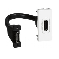 HDMI РОЗЕТКА 1 МОД. MOSAIC LEGRAND - БЯЛО