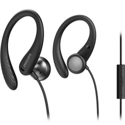 СПОРТНИ СЛУШАЛКИ С МИКРОФОН TAA1105BK PHILIPS - ЧЕРЕН