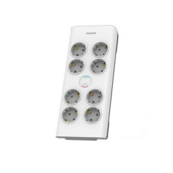 РАЗКЛОНИТЕЛ ШУКО С 8 ГНЕЗДА SURGE PROTECTOR SPN708016A 2m PHILIPS