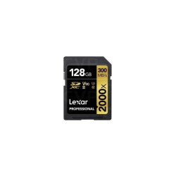 КАРТА ПАМЕТ SDXC 128GB 300/260MB/s UHS-II C10  V90 U3 LEXAR