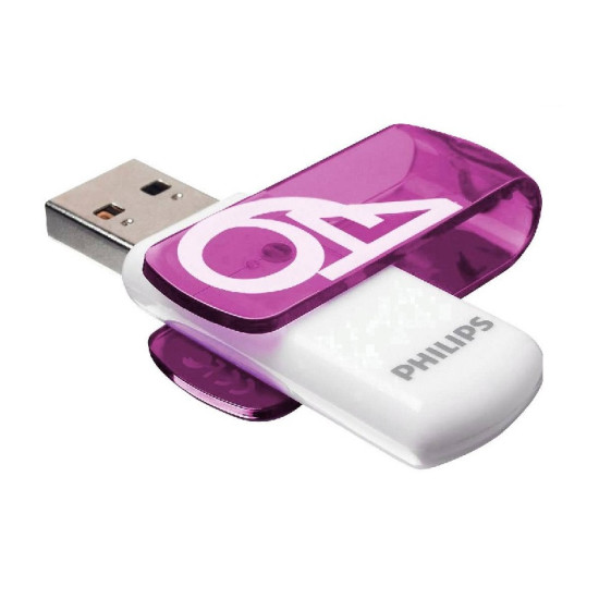 USB 2.0 64GB VIVID PHILIPS - ЛИЛАВ USB 2.0 64GB VIVID PHILIPS - ЛИЛАВ
