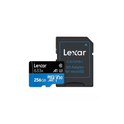КАРТА ПАМЕТ micro SDXC 256GB Cl10 100/45MB/s A1 V30 U3 LEXAR