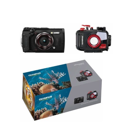 КОМПЛЕКТ ЦИФРОВИ ФОТОАПАРАТИ TG-6 Black OWD Kit OLYMPUS КОМПЛЕКТ ЦИФРОВИ ФОТОАПАРАТИ TG-6 Black OWD Kit OLYMPUS