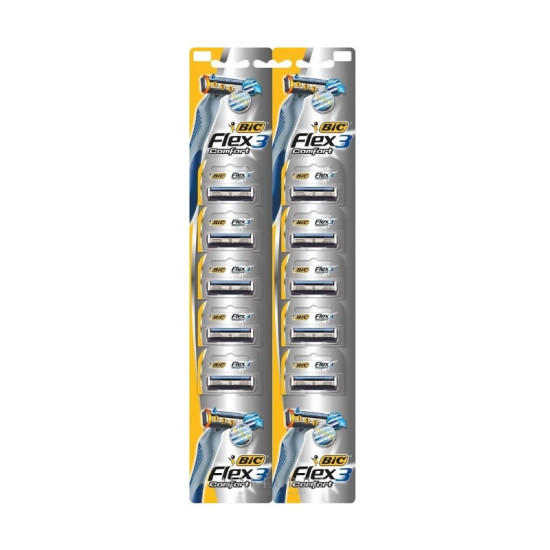 10бр. САМОБРЪСНАЧКА BIC FLEX 3 SENSITIVE К 10 10бр. САМОБРЪСНАЧКА BIC FLEX 3 SENSITIVE К 10