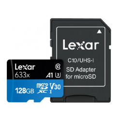 КАРТА ПАМЕТ micro SDHC 64GB Cl10 100/45MB/s U3 NO ADAPT LEXAR