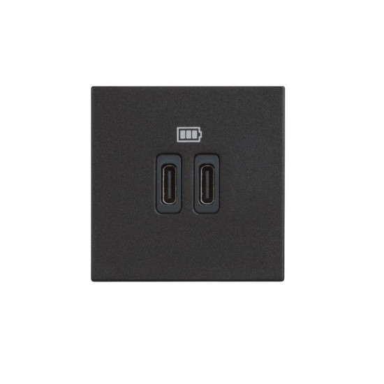 USB РОЗЕТКА ТИП С 2 МОДУЛА CLASSIA LEGRAND - ЧЕРЕН USB РОЗЕТКА ТИП С 2 МОДУЛА CLASSIA LEGRAND - ЧЕРЕН