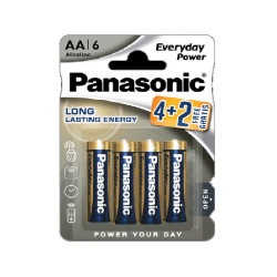 БАТЕРИЯ LR6/6BW 4+2 EPS EVERYDAY POWER PANASONIC