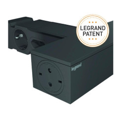 РАЗКЛОНИТЕЛ ЗА TV ЗОНА 4х2Р+Е и 4х2Р LEGRAND - ЧЕРЕН