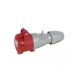 КУПЛУНГ IP44 3P+E, 16A 380/415V LEGRAND - СИВ/ЧЕРВЕН