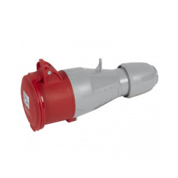КУПЛУНГ IP44 3P+N+E, 32A 380/415V LEGRAND - СИВ/ЧЕРВЕН