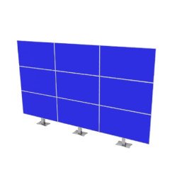 Стойка за видеостена OMB 08016 STANDY ALL H 3x3 SINGLE SIDE