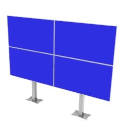 Стойка за видеостена OMB 08019 STANDY ALL H 2x2 BACK TO BACK